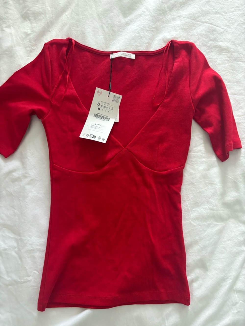 Zara Bodycon Red Top